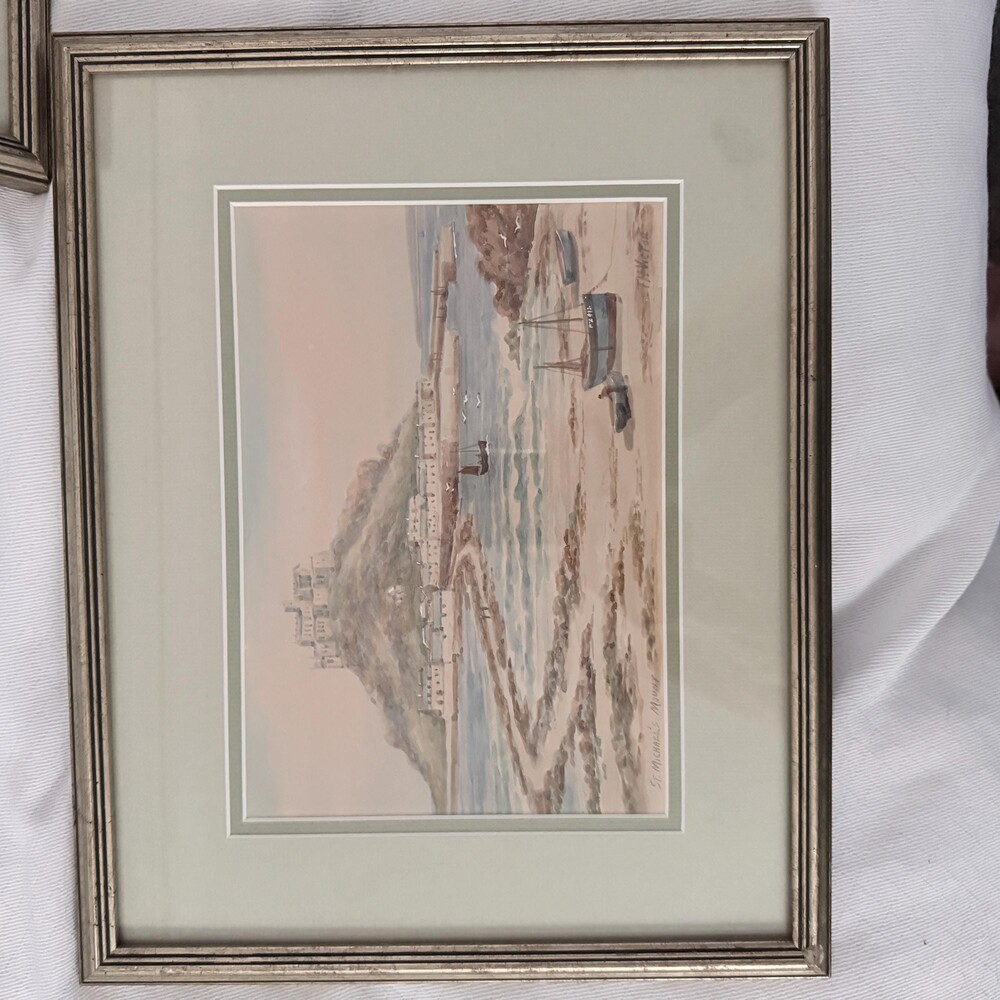 Vintage Rare Original Art T.H. Victor Cornwall Watercolor Paintings - Set of 3 F - Picture 5 of 15